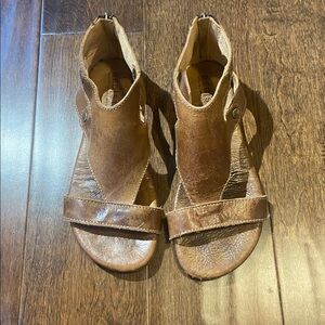Bed Stu Soto Women's Flat Sandal 7 Tan Rustic Leather Gladiator